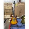 Image 1 : IYV DESTINY CNC WOUND 2 TONE BURLED WOOD BODY 6 STRING ELECTRIC GUITAR WITH WALNUT INLAY NECK
