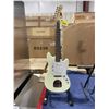 Image 1 : IYV DESTINY CNC WOUND WHITE WOOD BODY PEARL GUARD 6 STRING ELECTRIC GUITAR WITH WALNUT NECK