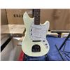 Image 2 : IYV DESTINY CNC WOUND WHITE WOOD BODY PEARL GUARD 6 STRING ELECTRIC GUITAR WITH WALNUT NECK