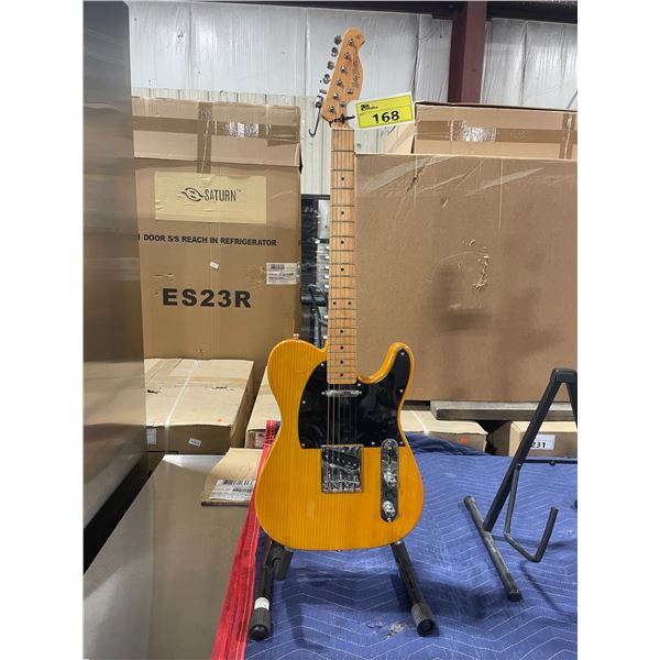 HARLEY BENTON H3 VT SERIES NATURAL WOOD BODY 6 STRING ELECTRIC GUITAR WITH MAPLE NECK