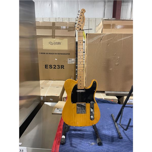 HARLEY BENTON H3 VT SERIES NATURAL WOOD BODY 6 STRING ELECTRIC GUITAR WITH MAPLE NECK