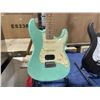 Image 2 : JET GUITARS BLUE WOOD BODY 6 STRING ELECTRIC GUITAR WITH DARK WOOD NECK