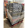 Image 3 : STACK OF 13 GREY PLASTIC 21"W X 15"D X 13"H INDUSTRIAL FOLD TOP STORAGE BINS