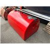 Image 3 : 4'W X 29"D X 2'H RED METAL INDUSTRIAL TIDY TANK ( NO PUMP, HOSE OR NOZZLE )