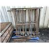 Image 2 : ASSORTED INDUSTRIAL SCAFFOLDING UPRIGHTS, CROSSBARS & WHEELS