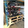 Image 3 : PALLET CRATE OF ASSORTED BIKE FRAMES, CHILDRENS BIKES, WHEELCHAIR, TIRES & PARTS
