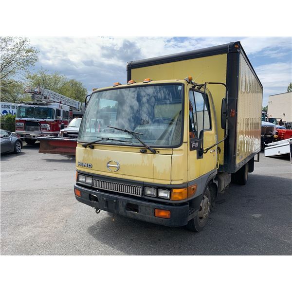 1999 HINO FB CUBE VAN, YELLOW, VIN JHBFB4JG6X1S11352