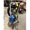 Image 1 : POLYQUIP BLUE/WHITE INDUSTRIAL MOBILE ELECTRIC ASSISTED STIPPLE MACHINE WITH HOSE