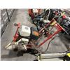 Image 2 : RED MOBILE INDUSTRIAL GAS POWERED WALK BEHIND CONCRETE ASPHALT FLOOR ROAD SAW INCLUDE HONDA GX390