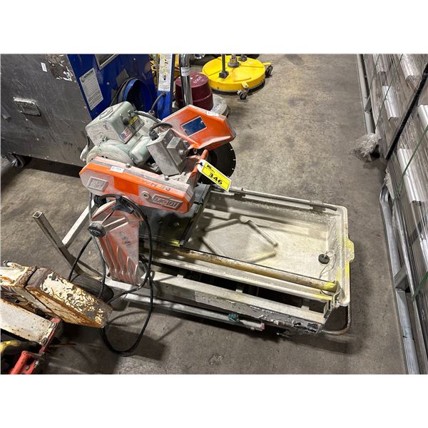 MK-101 154650-HD-JCS PL-101R ORANGE HEAVY DUTY TILE SAW IN MOBILE CART ( ELECTRICAL SHORT ON