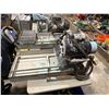 Image 2 : TARGET LIGHT GREEN ELECTRIC TA10100 42 TILE CUTTER ON A STAND ( HAS NO POWER )