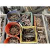 Image 2 : PALLET CRATE OF ASSORTED COMMERCIAL CHAINS, TIRE CHAINS, STRAP BINDERS, STRAP ROLLERS, & TIE DOWN