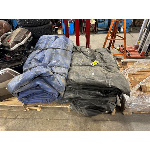 PALLET OF COMMERCIAL HEAVY DUTY TRANSPORT TARPS