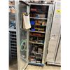 Image 2 : METAL 24"W X 20"D X 74"H HEAVY DUTY MOBILE STORAGE CABINET WITH ASSORTED MILLING MACHINE BITS /