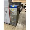 Image 1 : METAL 4 DRAWER STORAGE CABINET WITH ASSORTED SAW BLADES & POWERFIST 30 PCS WALL MOUNTED SORTER