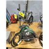 Image 1 : HITACHI C7SB2 ELECTRIC CORDED 7-1/4" CIRCULAR SAW & BOXER 4000 TABLE TOP 1/4" OR 3/8" DRILL PRESS