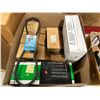 Image 2 : BOX OF ASSORTED CAT FILTERS, FAN BELT, MOPAR PARTS, & TONERS