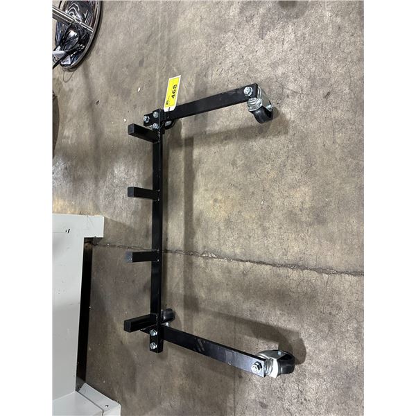 METAL MOBILE HEAVY DUTY 4 VEHICLE JACK STORAGE RACK