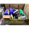 Image 1 : METAL BIN OF ASSORTED AUTOMOTIVE BULBS, CLAMPS, & ENGINE MANAGEMENT PRODUCTS