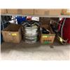 Image 1 : 2 KING 5 BOLT CHROME RIMS, BOX OF AUTOMOTIVE PARTS, MUFFLER PART, & BOX HARDWARE / SOCKETS