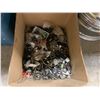 Image 2 : 2 KING 5 BOLT CHROME RIMS, BOX OF AUTOMOTIVE PARTS, MUFFLER PART, & BOX HARDWARE / SOCKETS