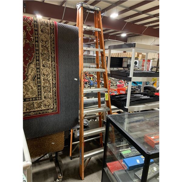 8' ORANGE CARBON FIBER STEP LADDER