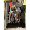 Image 2 : GREY PLASTIC BIN OF ASSORTED HAND TOOLS