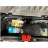 Image 3 : COLEMAN ONEPEAK POP UP SHELTER, CAMPING CHAIRS, & RUBBERMAID STORAGE BIN OF ASSORTED CAMPING