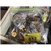 Image 2 : BAG OF ASSORTED JEWELRY INCLUDING RINGS, BRACELETS, EAR RINGS, LOCKETS, LOCKETS & MORE