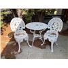 Image 1 : Iron Cafe Garden Table and Chairs