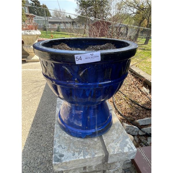 Matching Blue Planters