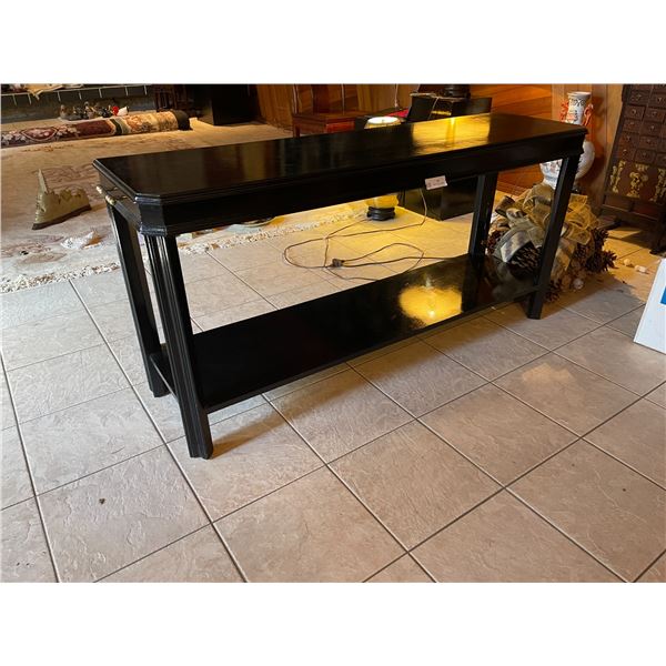 Black Laqure Accent Table - 54L x 15D x 26H