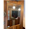 Image 1 : Large Mid Century Modern Designer Mirror - 27W x 38H