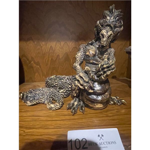 Hand Made Clay Dragon - !High Quality! - 9W x 9H