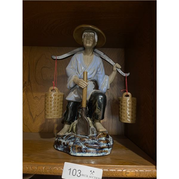 Chinese Themed Statue - Firsherman - High Quality! 12H x 10W