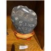 Image 2 : Asian Stone Sample and Beautifully Carved Base - 13H x 9L