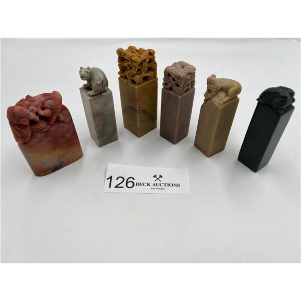 Collection of Chinese Carved Stone Stamps