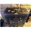 Image 5 : Beautigully Hand Painted Chinese Themed Wood Cabinet - 25L x 12W x 37H