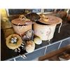 Image 1 : Two Handmade Bark Baskets, Decorative Drum, Dream Catcher, & More!