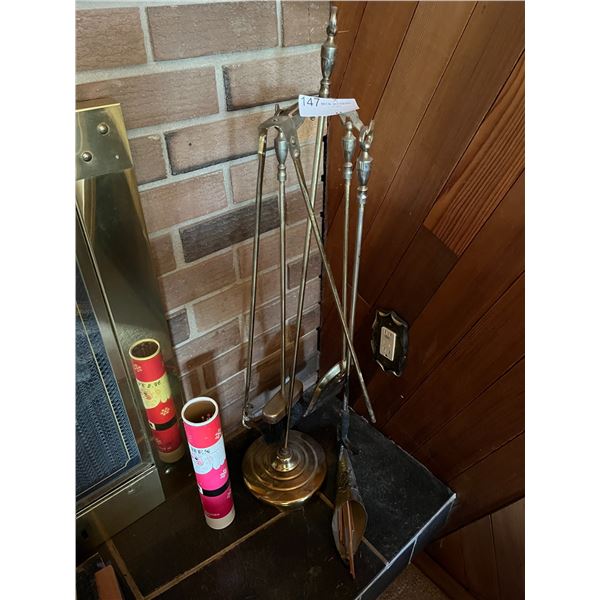 Fire Accessorie Set With Match Holders