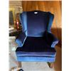 Image 1 : Lovely Blue Cushioned Armchair - 28L x 28W x 38H
