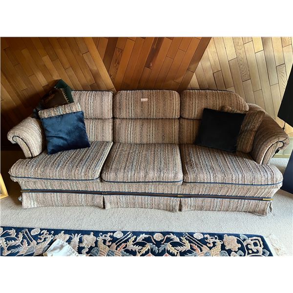 Vintage Three Seat Couch - 88L x 35W x 36H