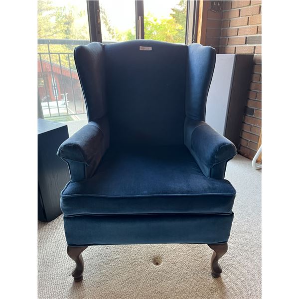 Lovely Blue Cushioned Armchair