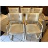 Image 1 : Matching Set of Metal Framed/Leather Cushioned Chairs