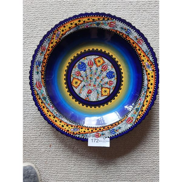 Beautiful Decorative Plate - 16 Inches In Diameter