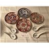 Image 1 : Assortment of Chinese Decorative Plates & Soup Spoons
