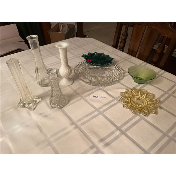 Assortment of Small Vases & Condiment Bowls