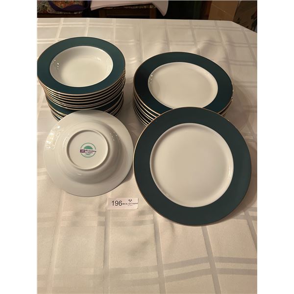 Kopin Dinner Plates & Salad Bowls - 8 Plates, 16 Salad Bowls