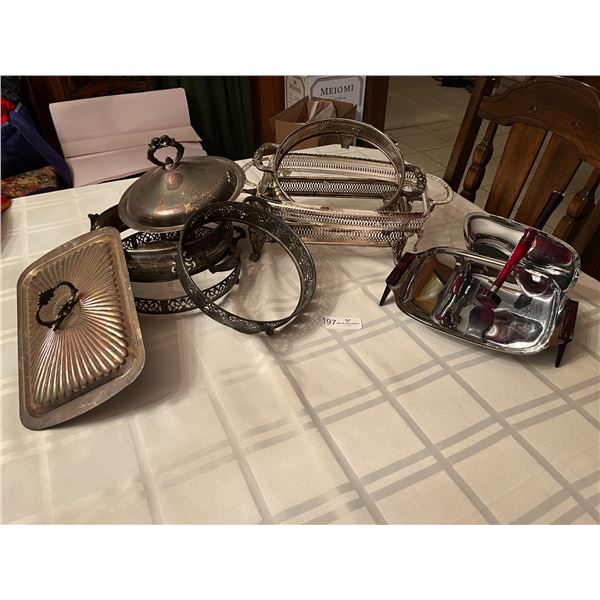 Beautiful Lot of Silver Plated Dish Holders