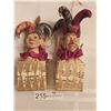 Image 2 : Two Kathrine's Collections Jester "Jack In The Box" Ornaments